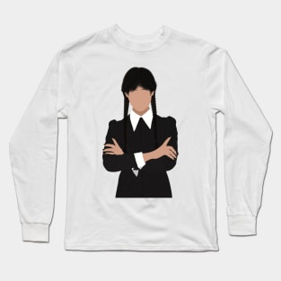 Wednesday Addams Fan Art Long Sleeve T-Shirt